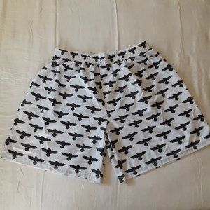 New * Gunsite Shorts Boxers * X Large * Made in USA * White & Black * Raven Logo